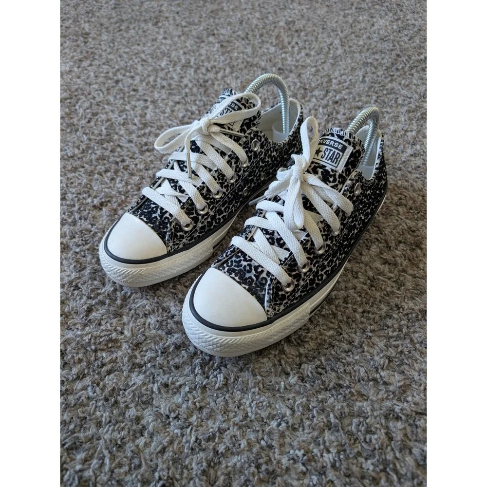 Converse CTAS Sneaker Low Ox‎ Unisex Snow Leopard Flocked Canvas Men 5 Women 7